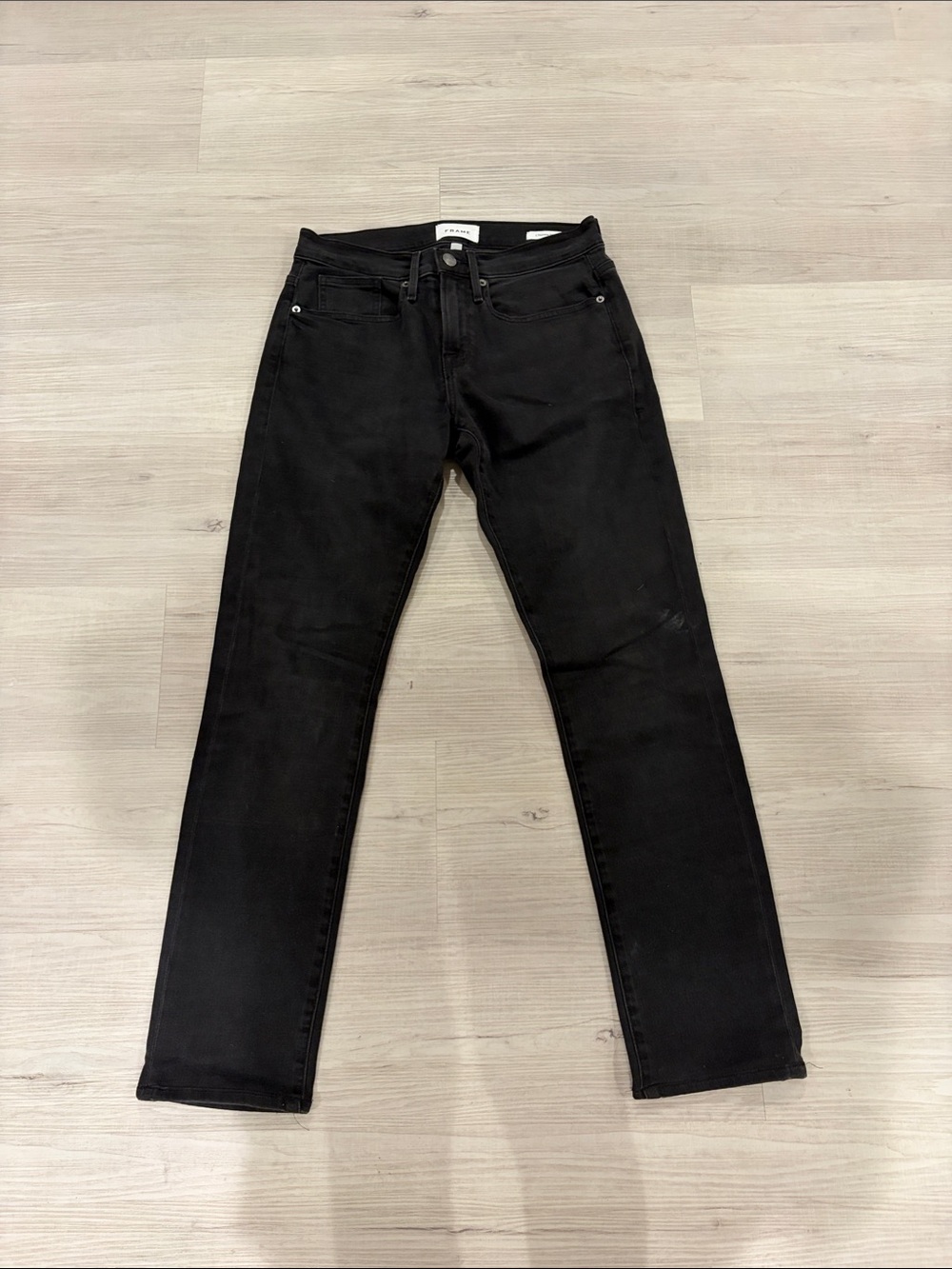Frame Denim Slim Straight Black Men's Jeans